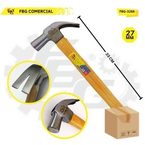 FBG-3266 MARTELO C/ CABO MADEIRA 27MM