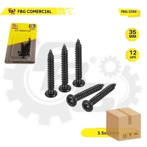FBG-3350 KIT PARAFUSO C/12 PCS 35MM 8X12