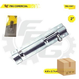 FBG-3367 FECHO DE ACO P/PORTA 2'' 2X48