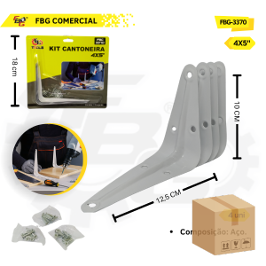 FBG-3370 CANTONEIRA  PARA PRATELEIRA 4X5