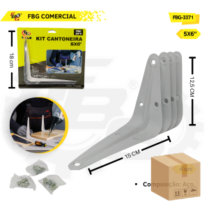 FBG-3371 CANTONEIRA  PARA PRATELEIRA 5X6