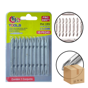 FBG-M 3207 PONTEIRA BITS DUPLA  P/PARAFUSADEIRA 10 PÇ