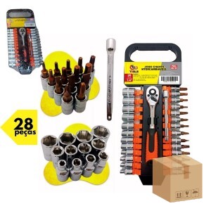 FBG-M 3075 JOGO CHAVES INTERCAMBIAVEIS C/ 28 PÇ