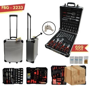 FBG-M 3233 MALETA FERRAMENTA C/187 PEÇAS