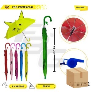 FBG-M 4227 GUARDA CHUVA KIDS 50 CM